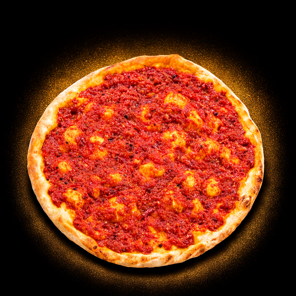 Fresh Mohammara Manakish (served with fresh vegetables and pickles)